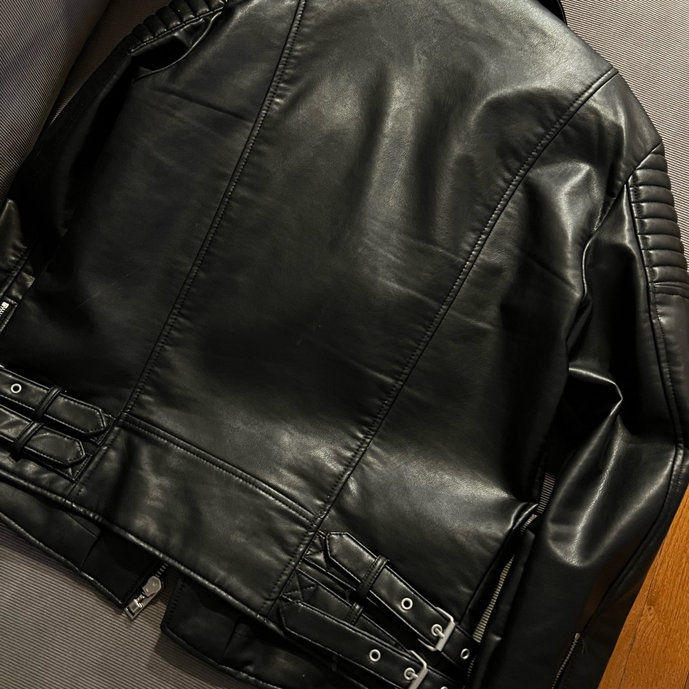 Faux leather jacket